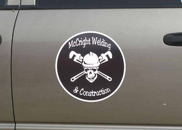 McCright Welding & Construction Truck Decal