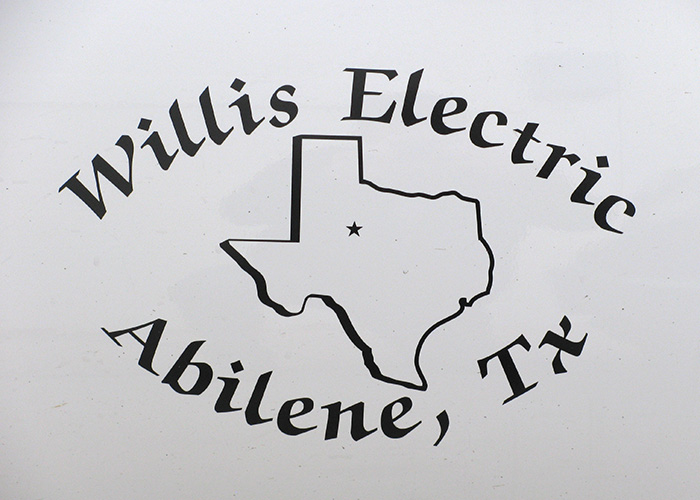Willis Electric Abilene, Texas Decal