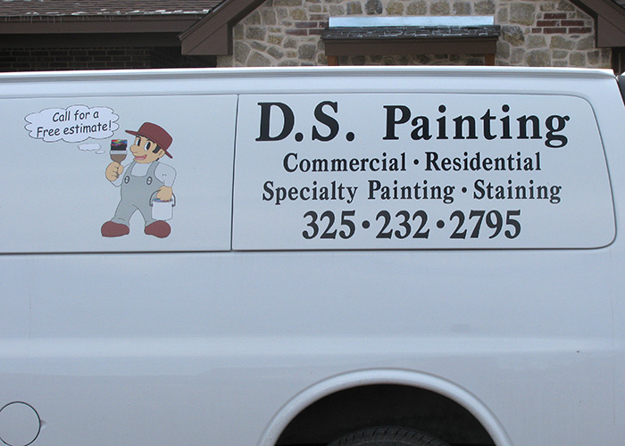 D.S. Painting Truck Decal