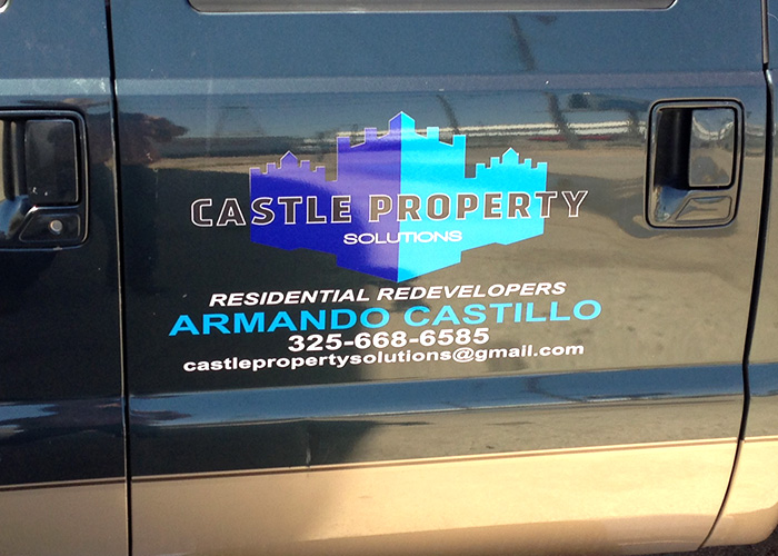 Castle Property Solutions - Truck Decal