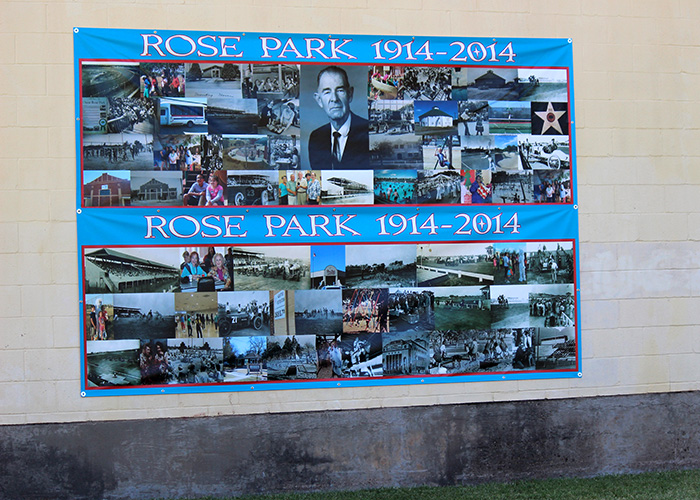 Rose Park Anniversary Banner