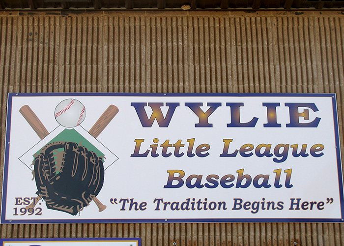 Wylie Little League Baseball - Stadium Sign