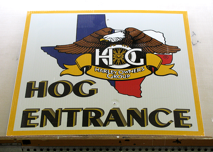 Harley Owners Group - Hog Entrance Sign