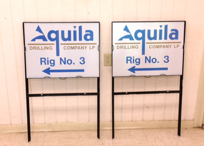 Aquila Drilling Company - Yard Sign