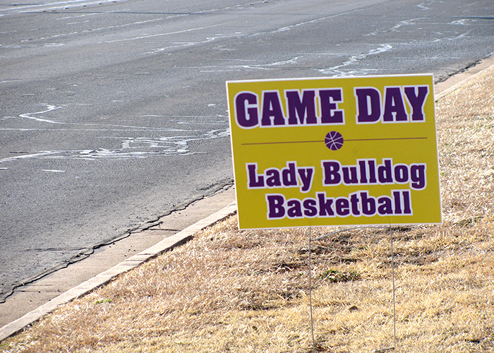 Lady Bulldogs Wylie Basketball - Yard Sign